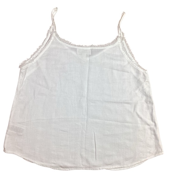 Cloth & Stone Spaghetti Strap Linen Top White - Picture 3 of 6